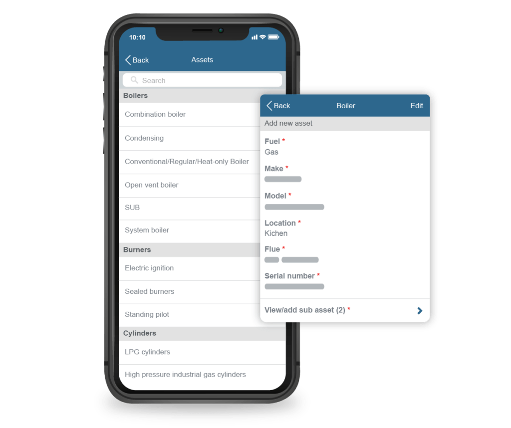 Asset management software on mobile