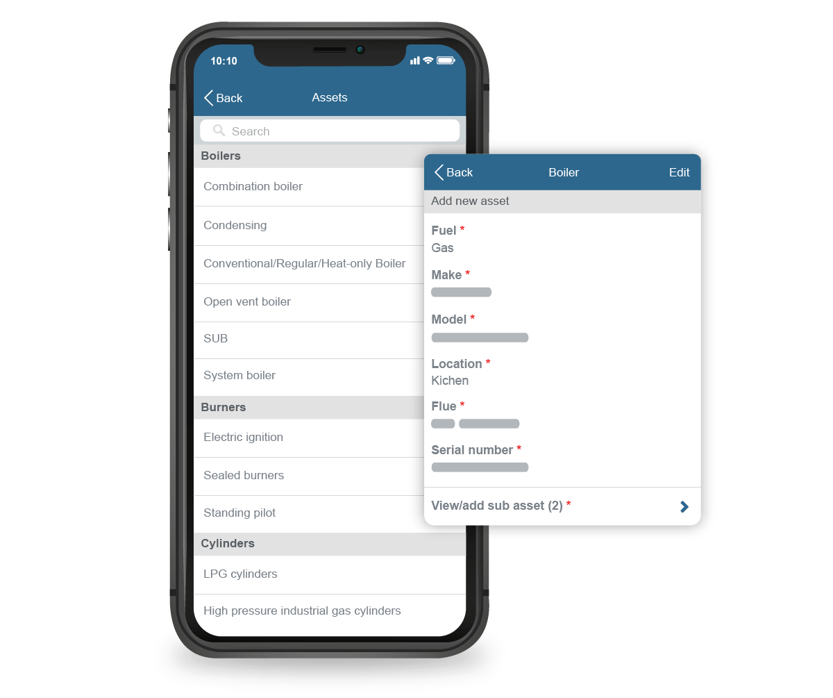 Asset management software on mobile