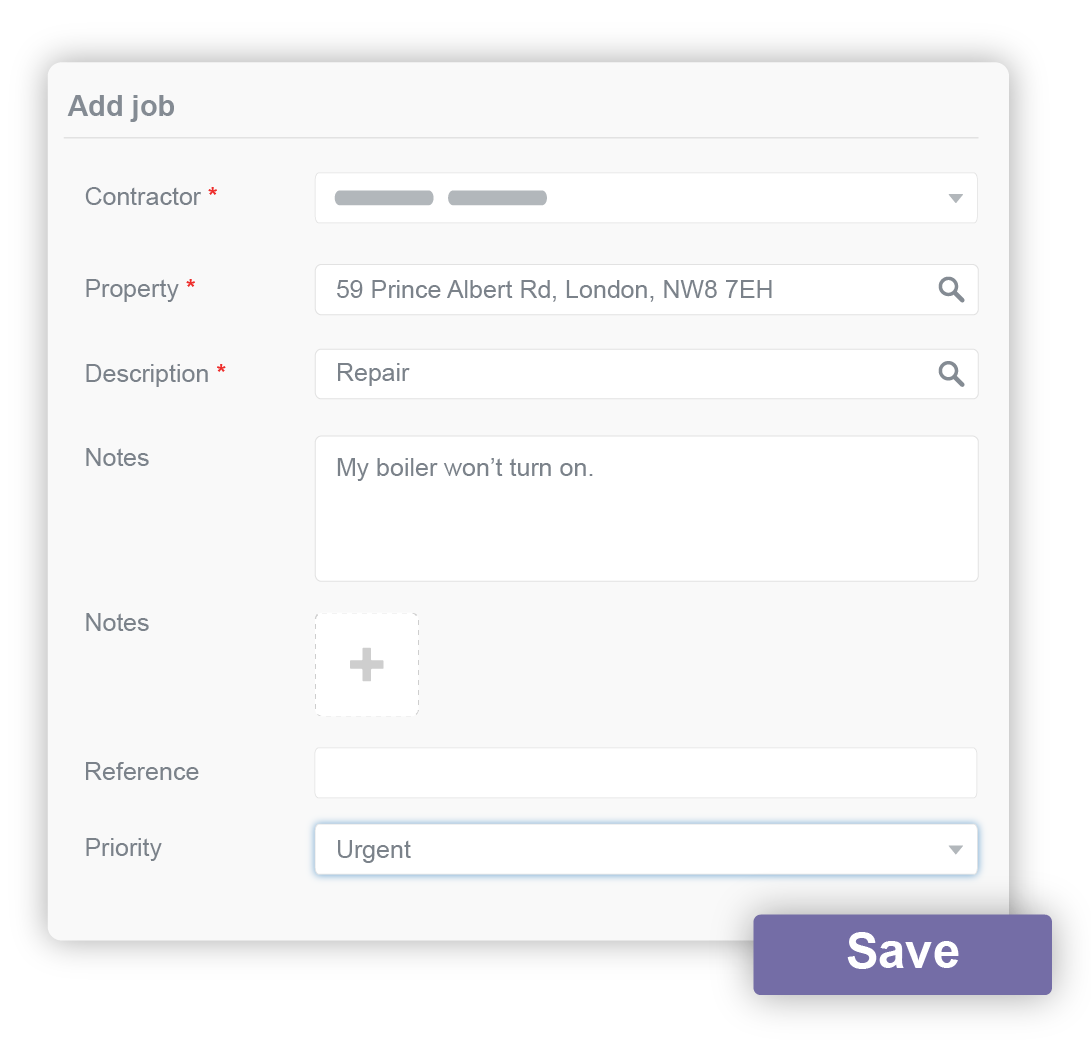 Adding a new job via the customer portal