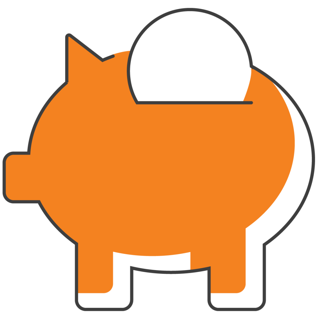 Piggy bank icon